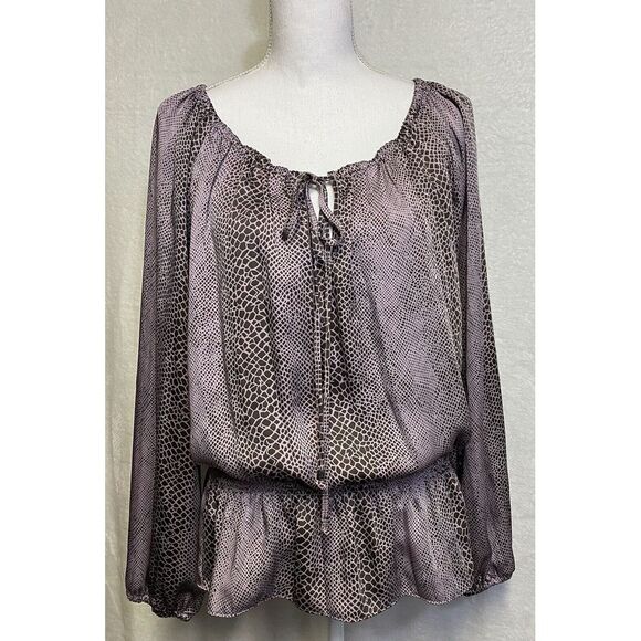 Michael Kors Top Michael Michael Kors Animal Print Women's Size XL‎ - Picture 1 of 13